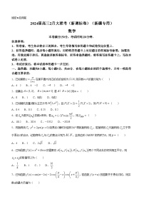 新疆2024届高三2月大联考（新课标卷）数学试卷（全解全析及评分标准）