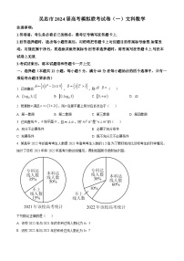 宁夏吴忠市2024届高三下学期高考模拟联考（一）文科数学试题（原卷版+解析版）