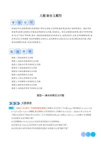 2024年高考数学大题突破：新定义题型