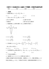 天津市十二区县重点校2024届高三下学期第一次模拟考试数学试卷(含答案)