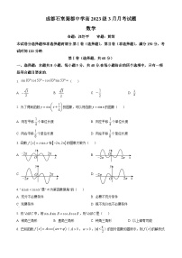 四川省成都市石室蜀都中学2023-2024学年高一下学期3月月考数学试题（原卷版+解析版）