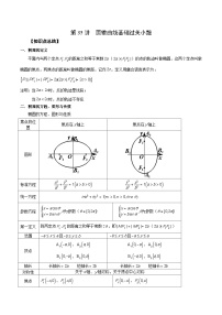 新高考艺术生40天突破数学90分讲义第35讲圆锥曲线基础过关小题(原卷版+解析)