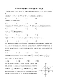 2024年山东省青岛二中高考数学二模试卷（含解析）