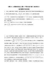 专题03 19题新结构定义题（平面向量与解三角形部分）(典型题型归类训练)-2024年高考数学复习解答题解题思路训练