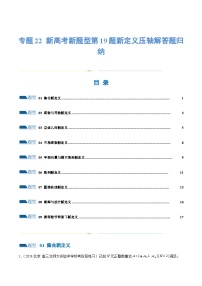 【二轮复习】高考数学新题型第19题新定义压轴解答题归纳（考点专练）（原卷版+解析版）