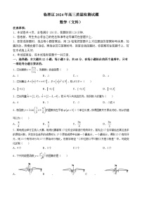 2024届陕西省渭南市临渭区高三下学期三模文科数学试题