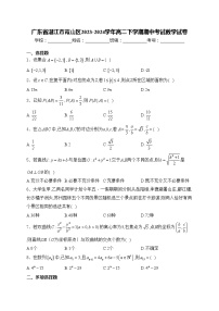 广东省湛江市霞山区2023-2024学年高二下学期期中考试数学试卷(含答案)