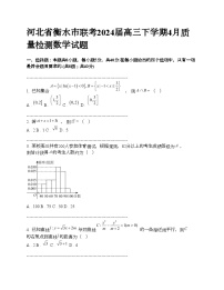 河北省衡水市联考2024届高三下学期4月质量检测数学试题