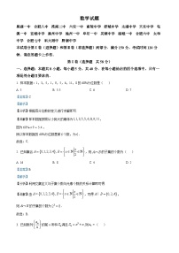 安徽省A10联盟2024届高三下学期最后一卷（三模）数学试卷（Word版附解析）