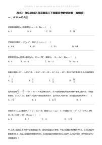 2023_2024学年5月河南高二下学期月考数学试卷（青桐鸣）