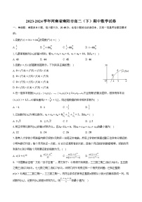 2023-2024学年河南省南阳市高二（下）期中数学试卷（含解析）