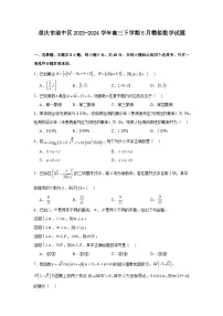 重庆市渝中区2023-2024学年高三下学期5月模拟数学试题