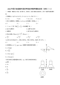2024年四川省成都外国语学校高考数学模拟试卷（文科）（三）（含详细答案解析）