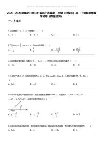 [数学]2023_2024数学年四川眉山仁寿县仁寿县第一中学（北校区）高一下学期期中数学试卷（质量检测）