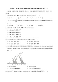 2024届广东省广州市华南师范大学附属中学高三数学模拟试卷（二）