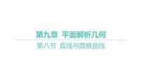 2025届高考数学一轮复习 第九章 -第八节 直线与圆锥曲线课件