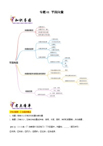 专题01 平面向量（考点清单，21题型解读）（原卷+解析）