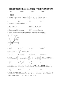 黄梅县育才高级中学2023-2024学年高一下学期5月月考数学试卷(含答案)