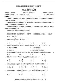 湖北省宜荆荆随恩五月联考2024届高三数学试题及参考答案