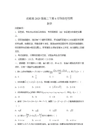 四川省成都市2023-2024学年高二下学期6月月考 数学试题（含解析）