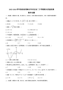 2023-2024学年陕西省渭南市华州区高二下学期期末质量检测数学试题（含答案）