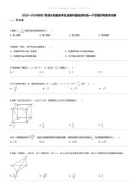 [数学]2023_2024学年7月四川成都金牛区成都外国语学校高一下学期月考数学试卷