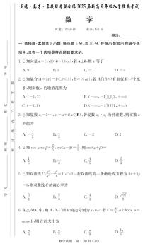 湖南省名校联合体2024-2025学年高三上学期入学摸底考试数学试题