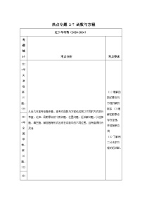 2025年高考数学热点题型追踪与重难点专题突破（新高考专用）热点专题2-7函数与方程【8类题型】含解析答案