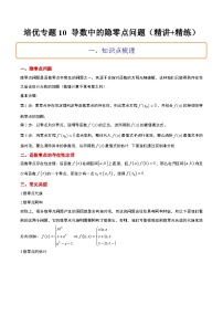 新高考数学二轮考点培优专题（精讲+精练）10 导数中的隐零点问题（2份打包，原卷版+含解析）