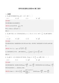 高考仿真重难点训练06 解三角形（含答案） 备战2025年高考数学一轮复习《重难点题型与知识梳理·高分突破》