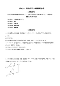 新高考数学二轮复习精讲精练技巧04 结构不良问题解题策略（2份打包，原卷版+解析版）