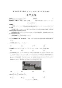 湖北省高中名校联盟2024-2025学年高三上学期8月第一次联合测评数学试题