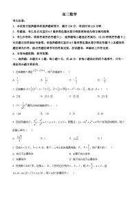 河南省九师联盟2024-2025学年高三上学期开学数学试题（原卷版）