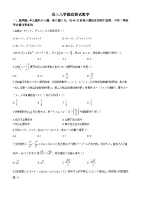 四川省成都列五中学2024-2025学年高三上学期入学摸底测试数学试题