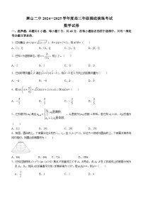 河北省唐山市第二中学2024-2025学年高三上学期开学摸底演练考试数学试题