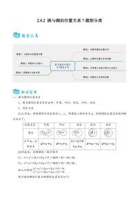 人教A版 (2019)选择性必修 第一册2.5 直线与圆、圆与圆的位置随堂练习题