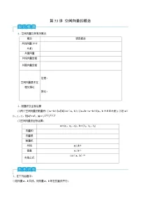 高考数学第一轮复习导学案(新高考)第53讲空间向量的概念(原卷版+解析)