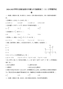 2024-2025学年江西省宜春市丰城九中日新班高二（上）开学数学试卷（含答案）