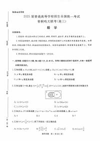 2024-2025河南青桐鸣高三上学期10月联考数学试卷及答案