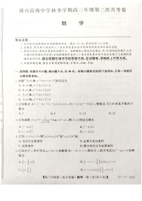 贵州省黔西南州顶兴高级中学2024-2025学年高三上学期第二次月考数学试卷