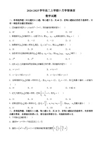 江苏省镇江第一中学2024-2025学年高二上学期10月学情调查数学试题(无答案)