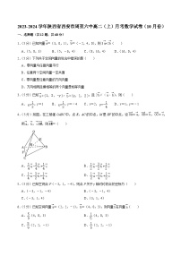 陕西省西安市周至县第六中学2023-2024学年高二上学期10月月考数学试卷