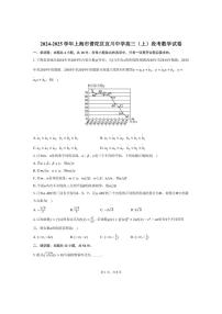[数学]2024～2025学年上海市普陀区宜川中学高三(上)段考月考试卷(有答案)