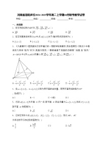河南省洛阳多校2024-2025学年高二上学期10月联考数学试卷(含答案)