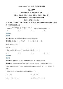 辽宁省沈文新高考研究联盟2024-2025学年高三上学期10月月考数学试卷（Word版附解析）