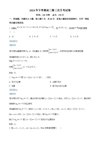湖南省邵阳市邵东市第一中学2024-2025学年高三上学期月考（10月）数学试题