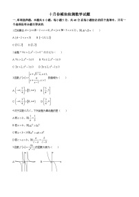 山东省德州市临邑第一中学2024-2025学年高三上学期10月月考数学试题