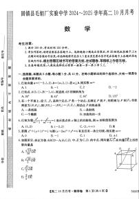 安徽省蚌埠市固镇县毛钽厂实验中学2024-2025学年高二上学期10月月考试数学试题