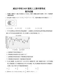 四川省内江市威远中学2024-2025学年高三上学期期中考试数学试卷（Word版附答案）