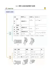 高中数学人教A版 (2019)必修 第二册8.3 简单几何体的表面积与体积精品课后作业题